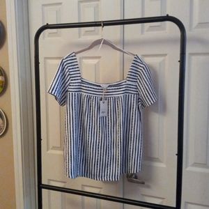 Lucky Brand ladies top. Black and white. NWT